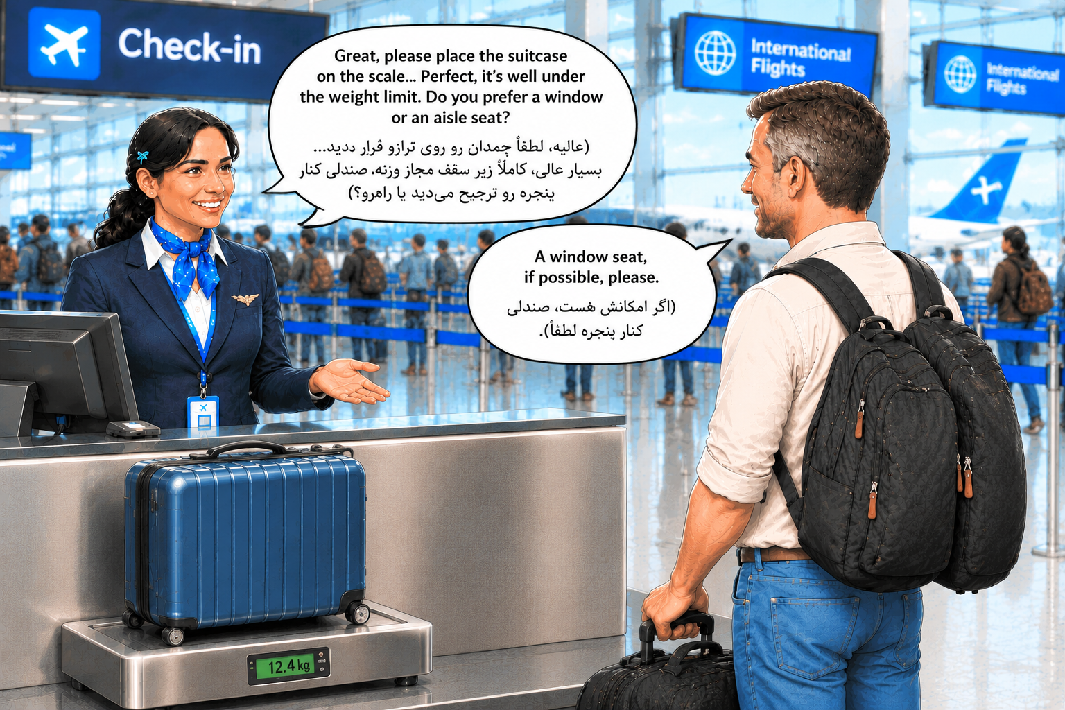 مکالمه انگلیسی در فرودگاه